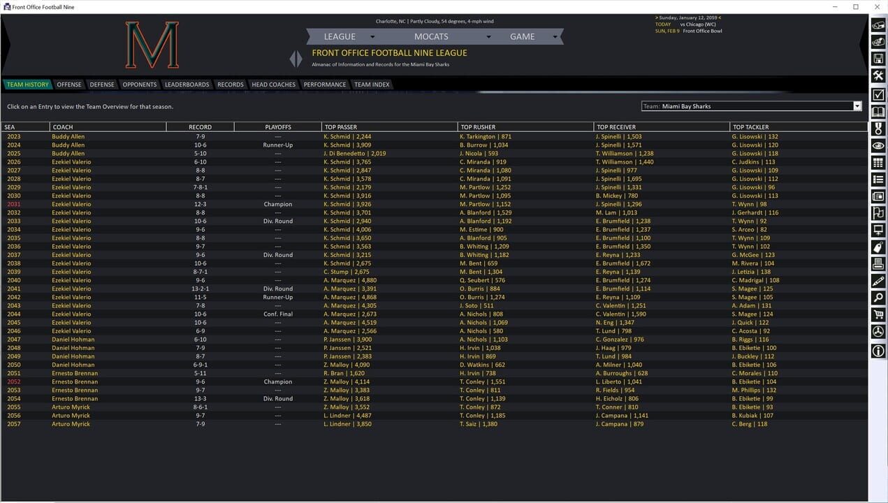 Front Office Football Nine
