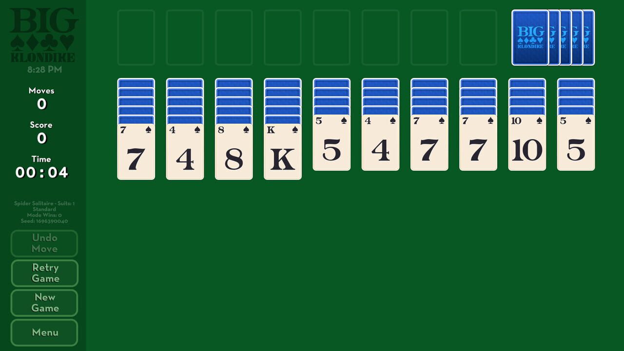 Big Klondike: Spider Solitaire