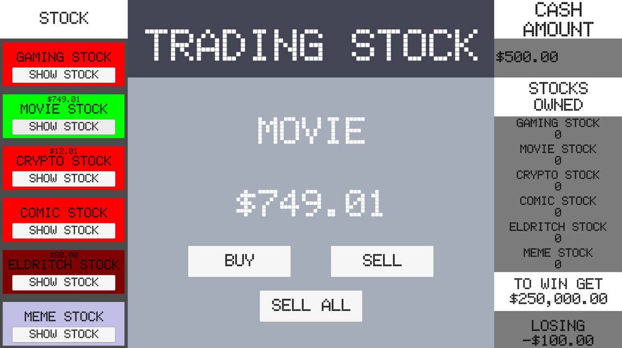 Simple Stock Trading Simulator