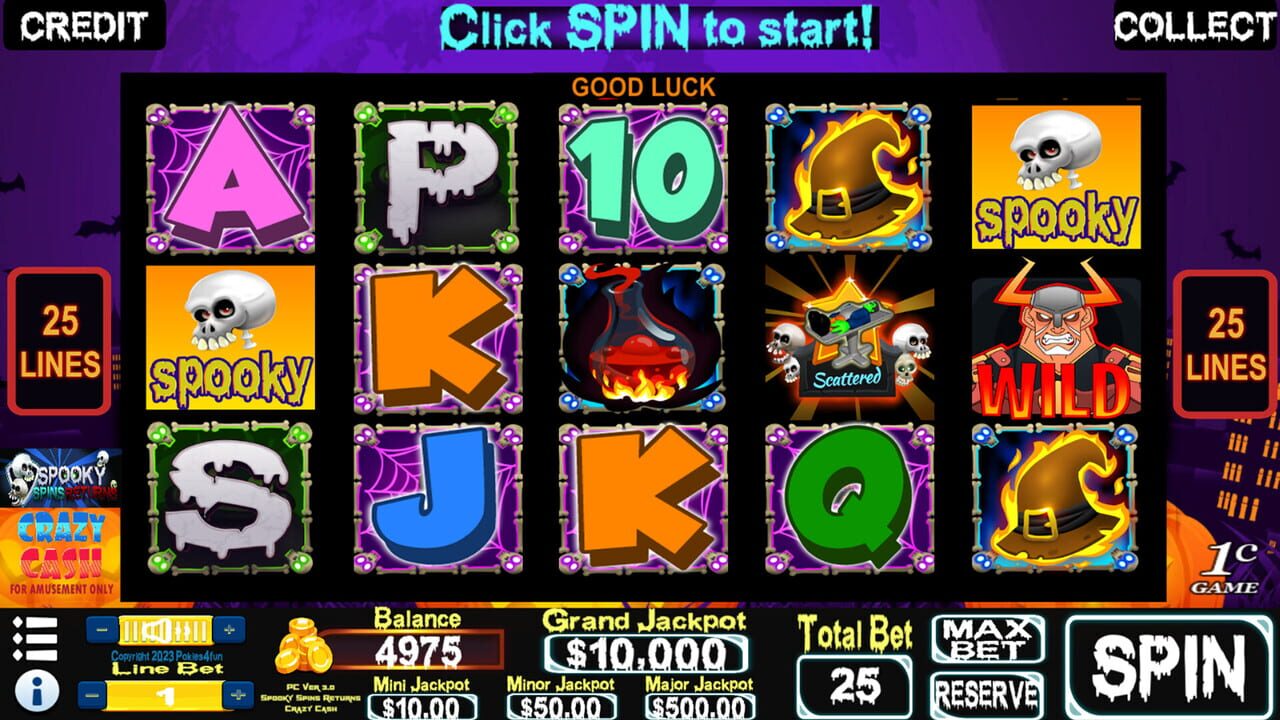 Spooky Spins Returns: Crazy Cash Edition – Slots