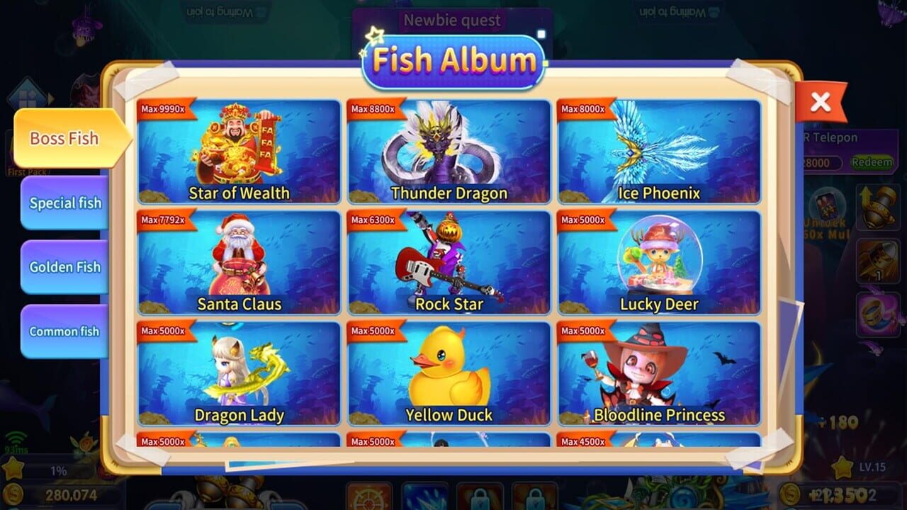 Classic Arcade Fishing