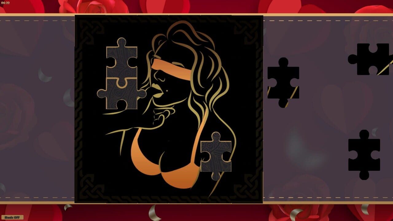 LineArt Jigsaw Puzzle: Erotica Valentines