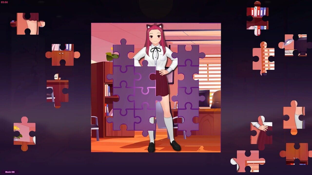 Anime Jigsaw Girls: Office