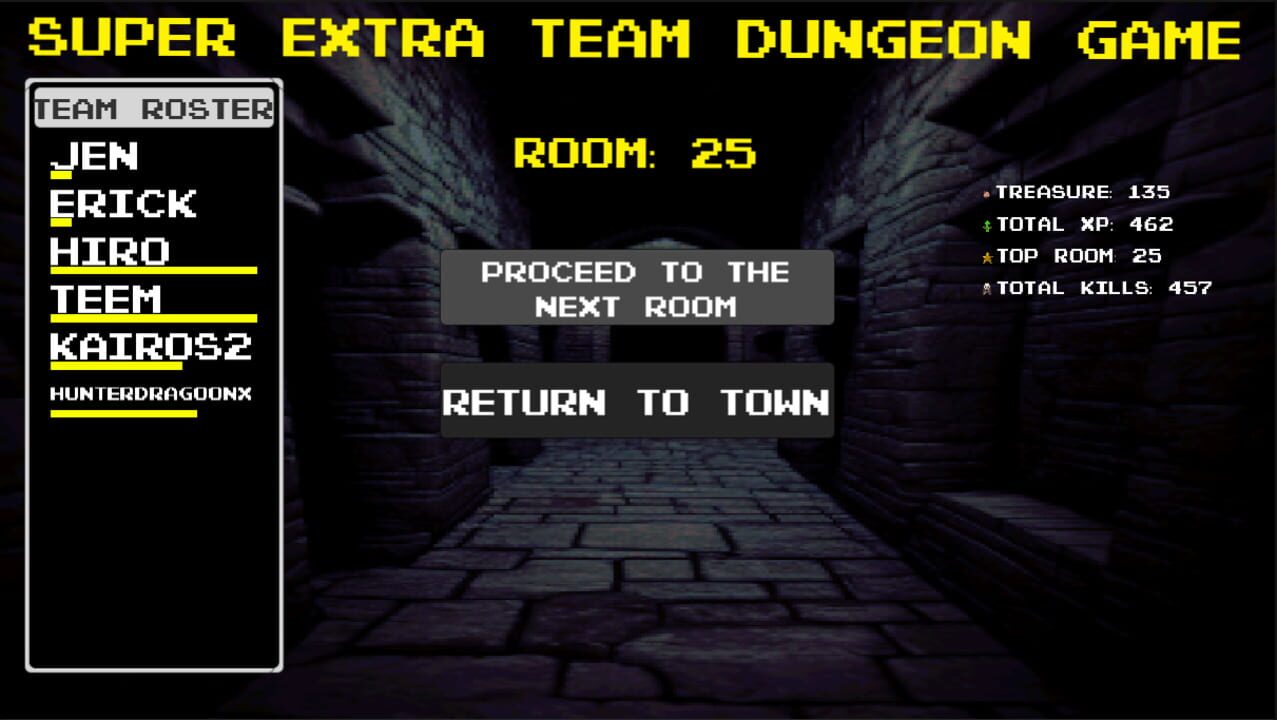 Super Extra Team Dungeon Game