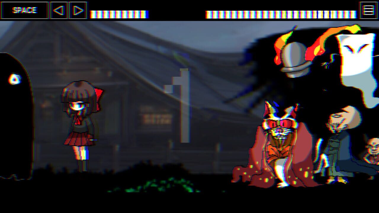 Visiting Shrine at Night