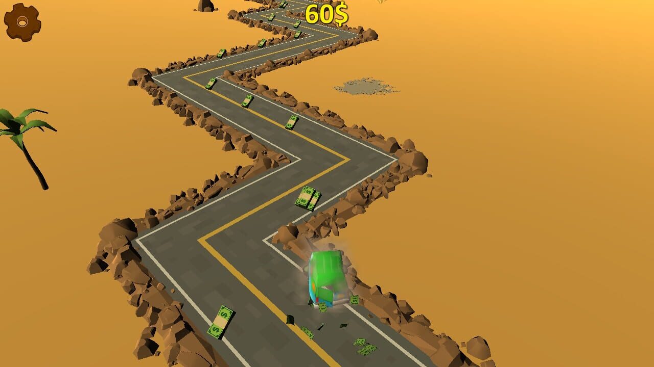 Highway Getaway: ZigZag Blocky Car