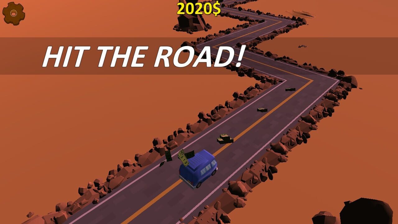 Highway Getaway: ZigZag Blocky Car