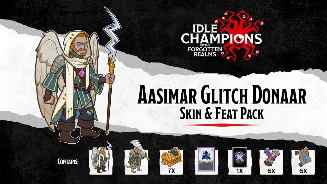 Idle Champions: Aasimar Glitch Donaar Skin & Feat Pack