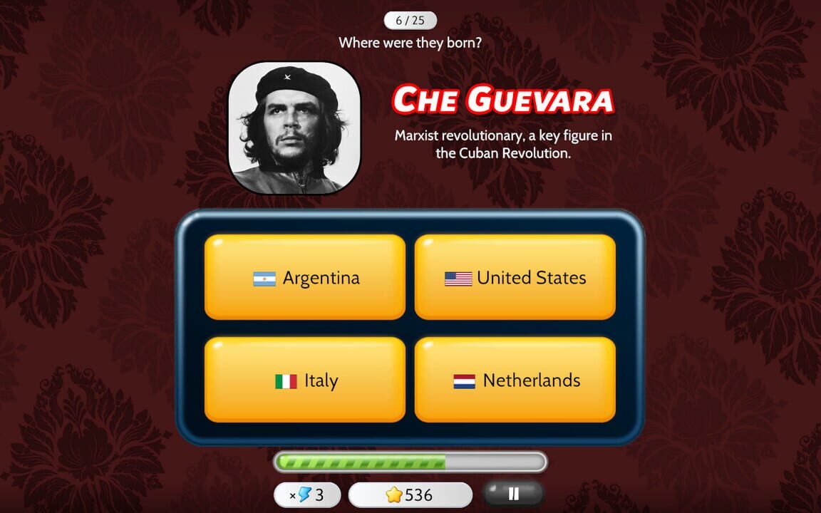 Capitals Quizzer: People Mode