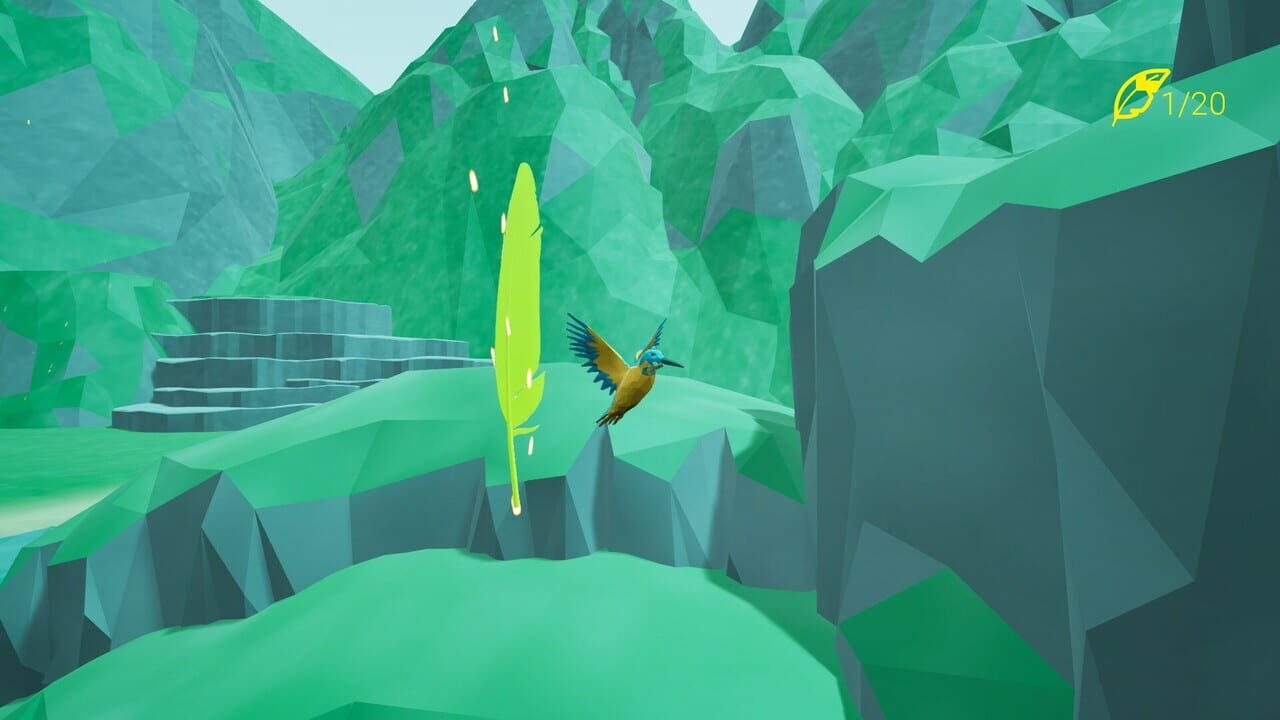 Bird Feather: Aquamarine World