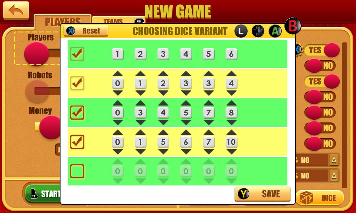 Rento Fortune: Dice Configurator