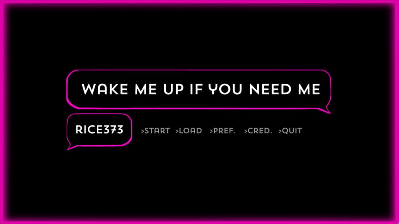 Wake Me Up If You Need Me