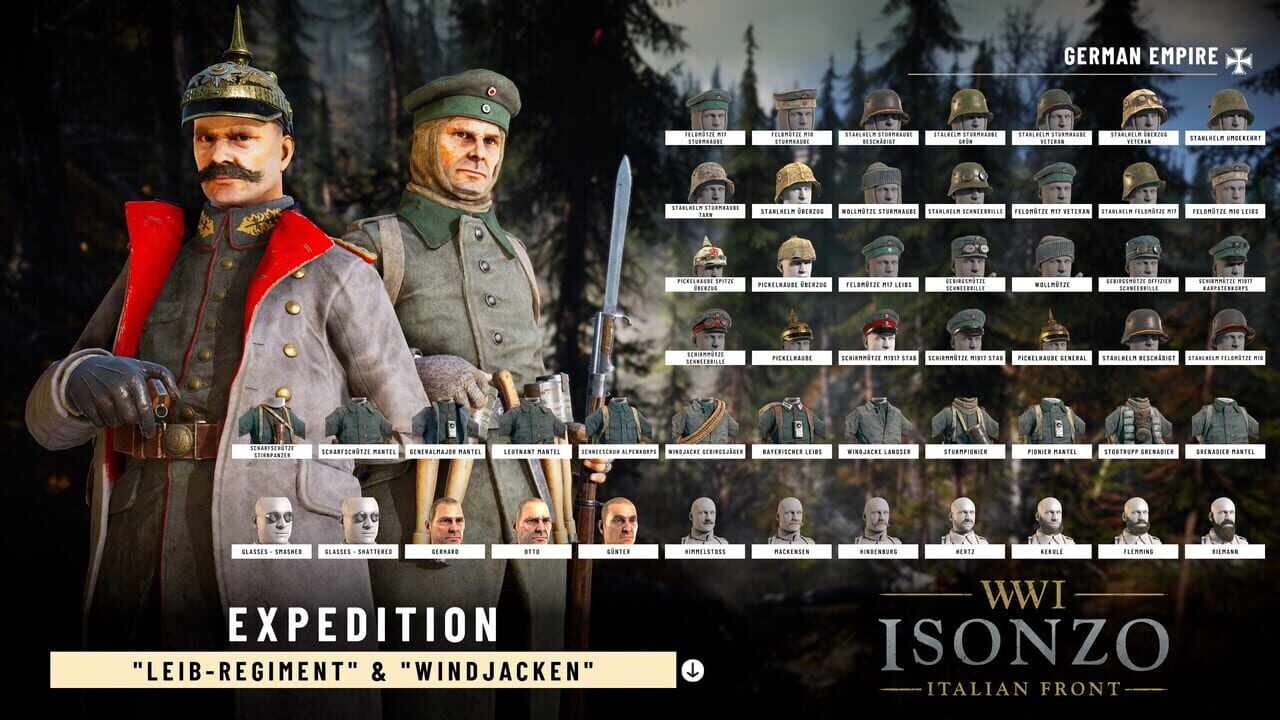 Isonzo: Expedition Units