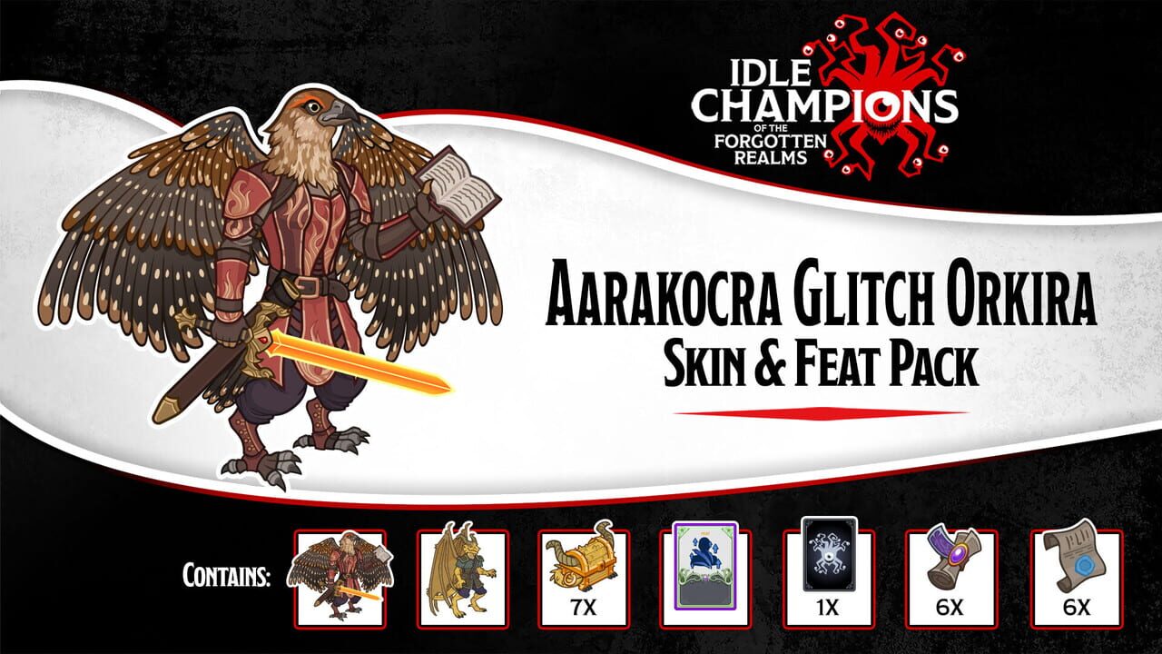 Idle Champions: Aarakocra Glitch Orkira Skin & Feat Pack