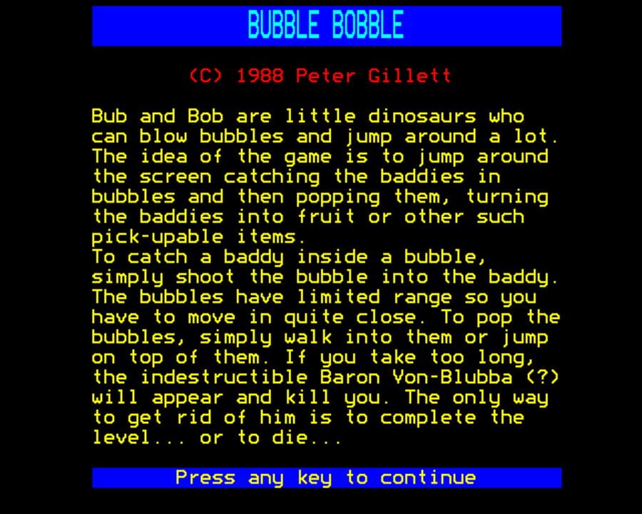 Bubble Bobble