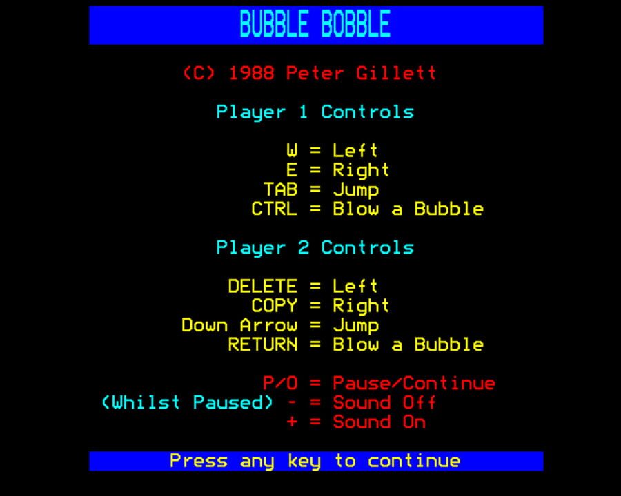 Bubble Bobble