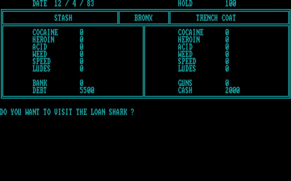 Drug Wars: A Game Based on the New York Drug Market