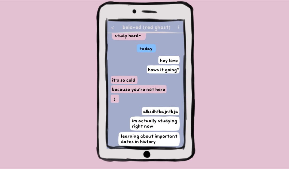 Oh to be a ghost bringing a scarf to my beloved