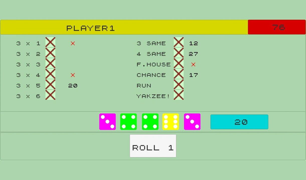 Yakzee: Remastered Edition