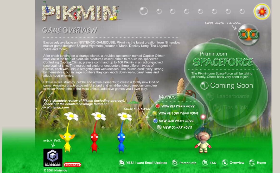 Pikmin.com SpaceForce