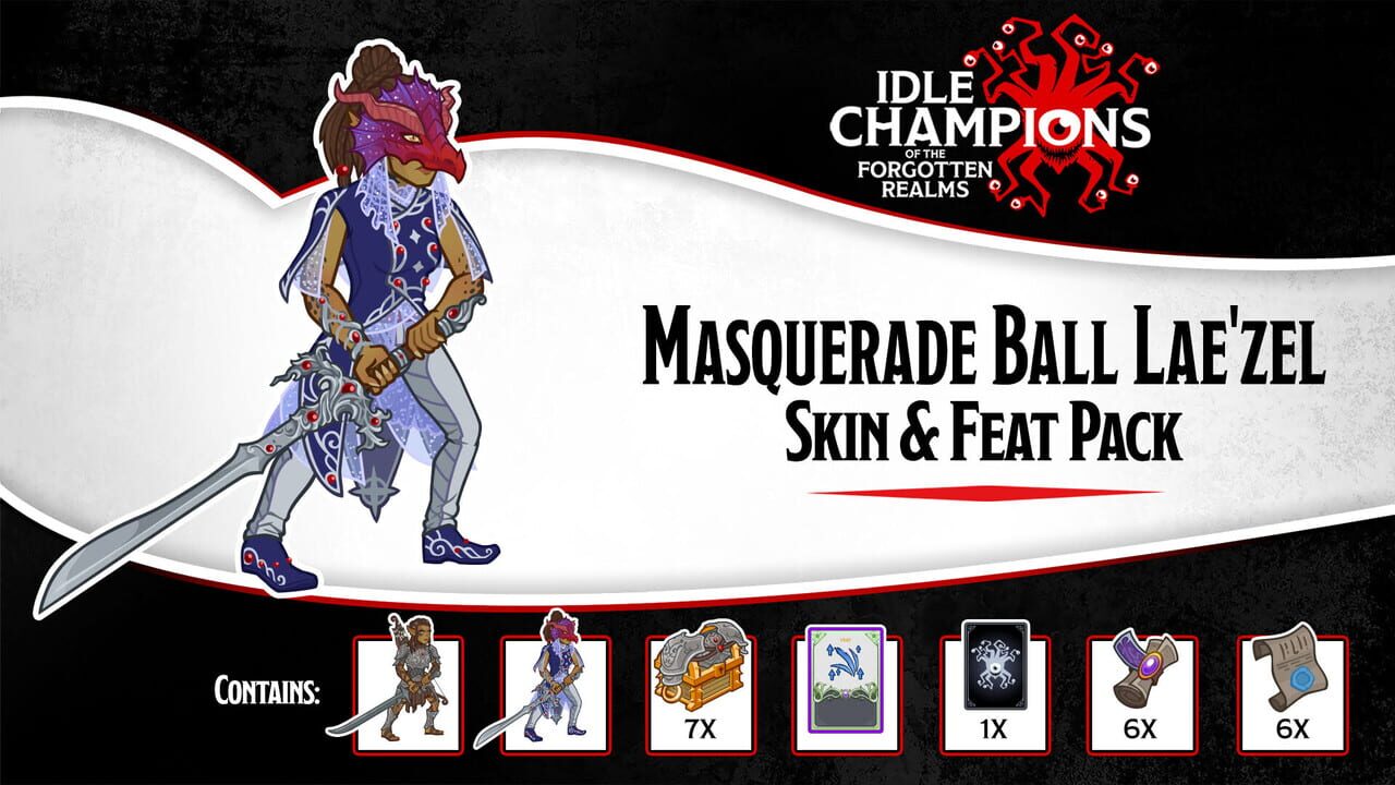 Idle Champions: Masquerade Ball Lae’zel Skin & Feat Pack