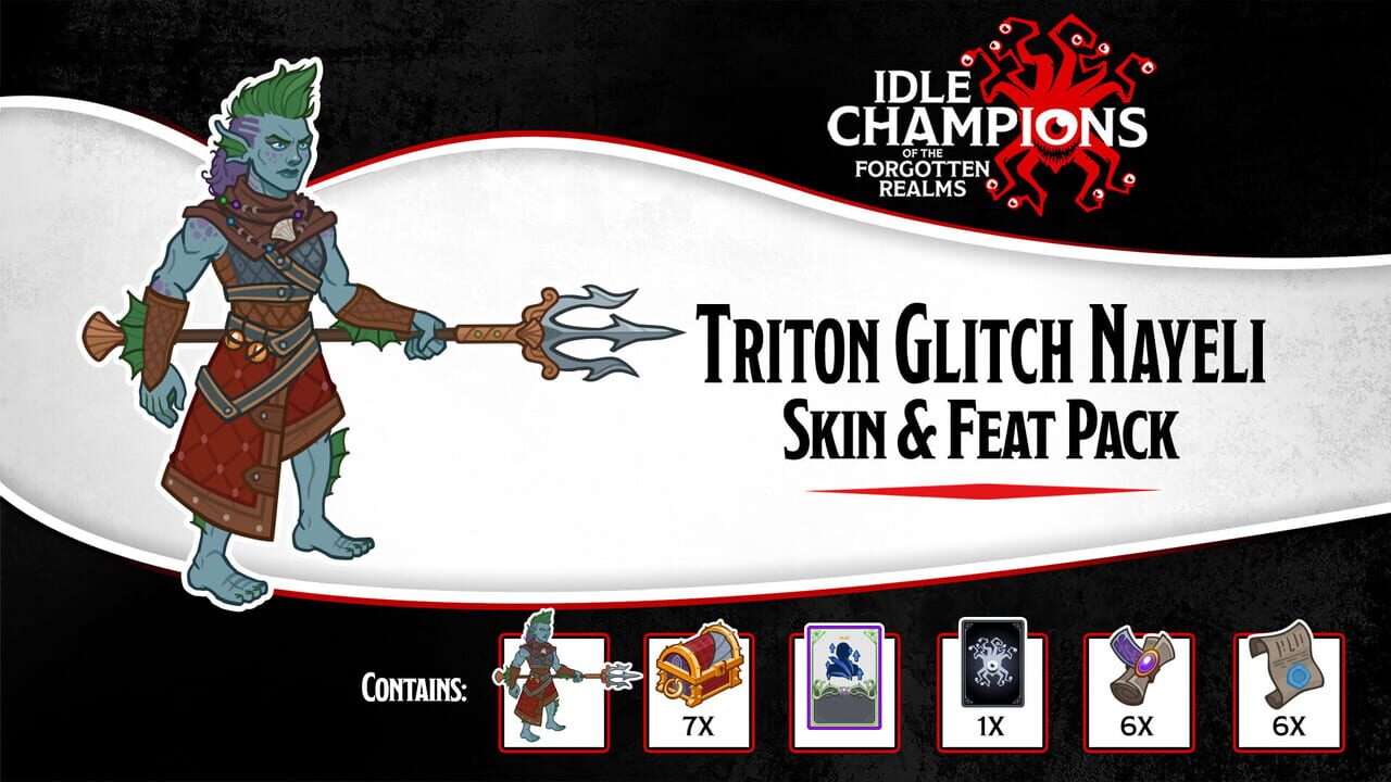 Idle Champions: Triton Glitch Nayeli Skin & Feat Pack