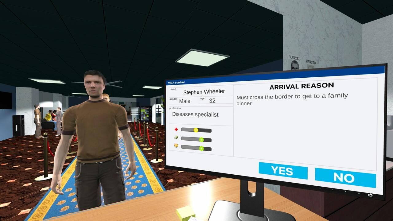 Visa Control: USA Border Simulator