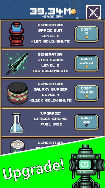 Idle Space Force: Retro Clicker