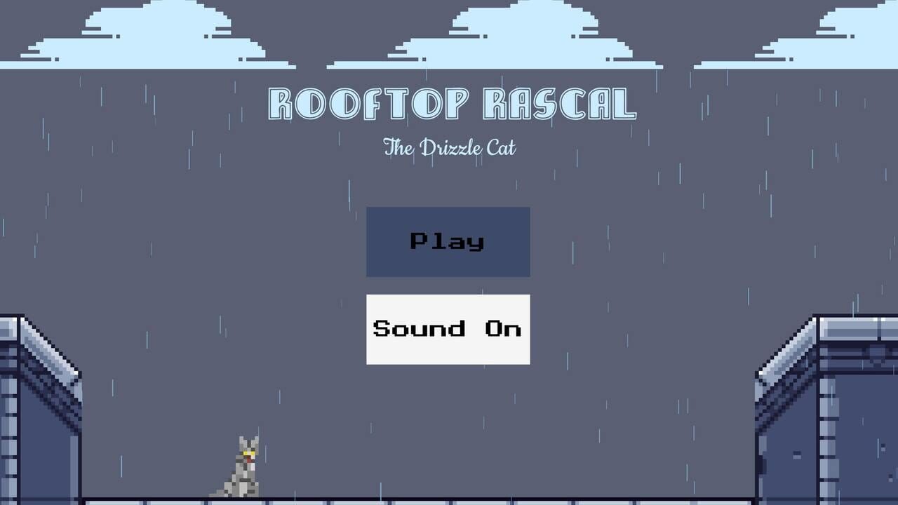 Rooftop Rascal: The Drizzle Cat