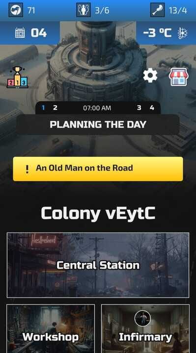 Frost Survivors: Text Game