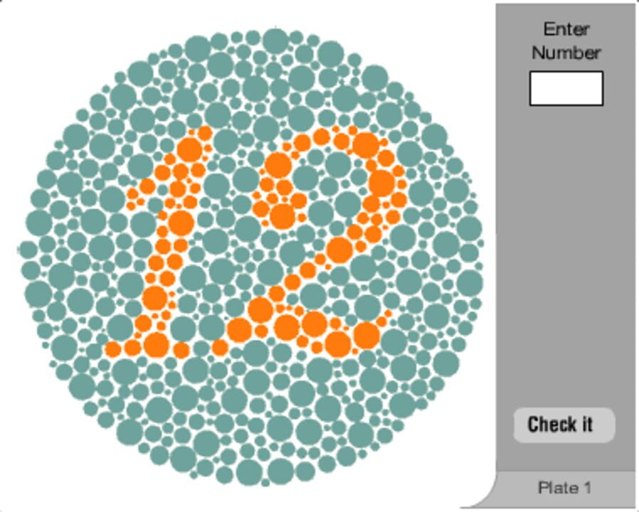 Color Vision Deficiency Test