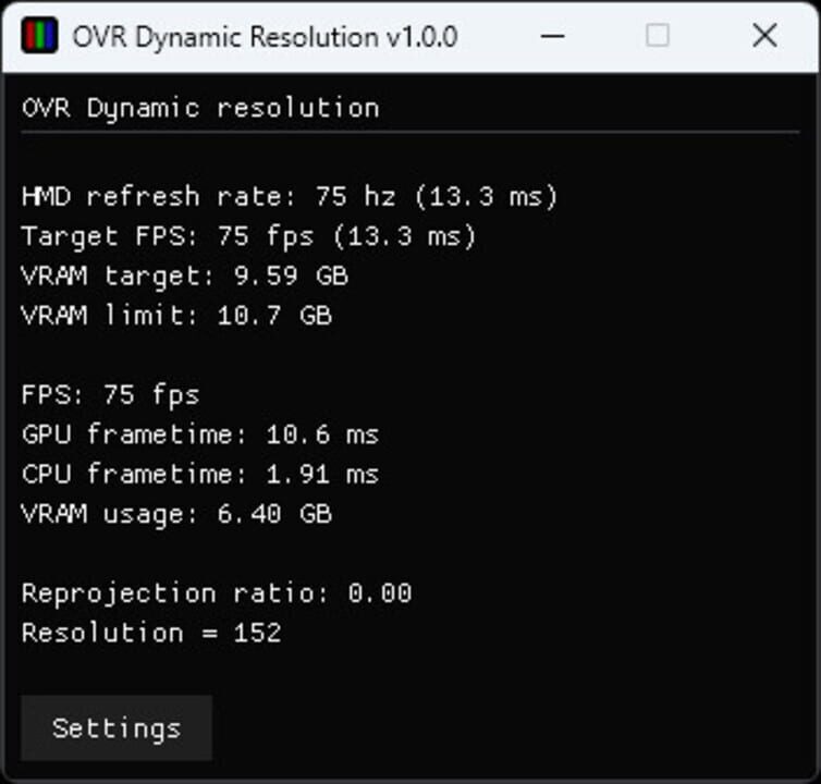 OVR Dynamic Resolution