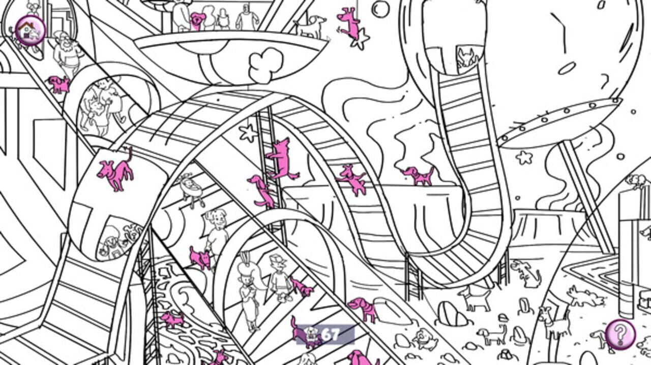 101 Cute Playland Dogs: Find & Paint