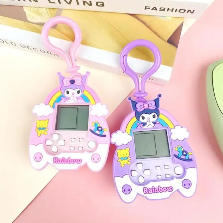 Tetris Kuromi Sanrio Key Chain Game Console