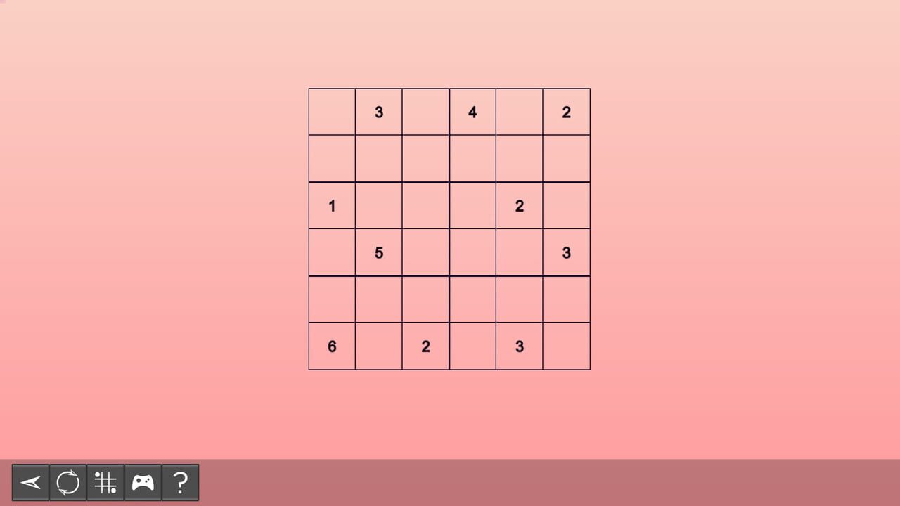 My Sudoku: Classic 6×6 Medium 2