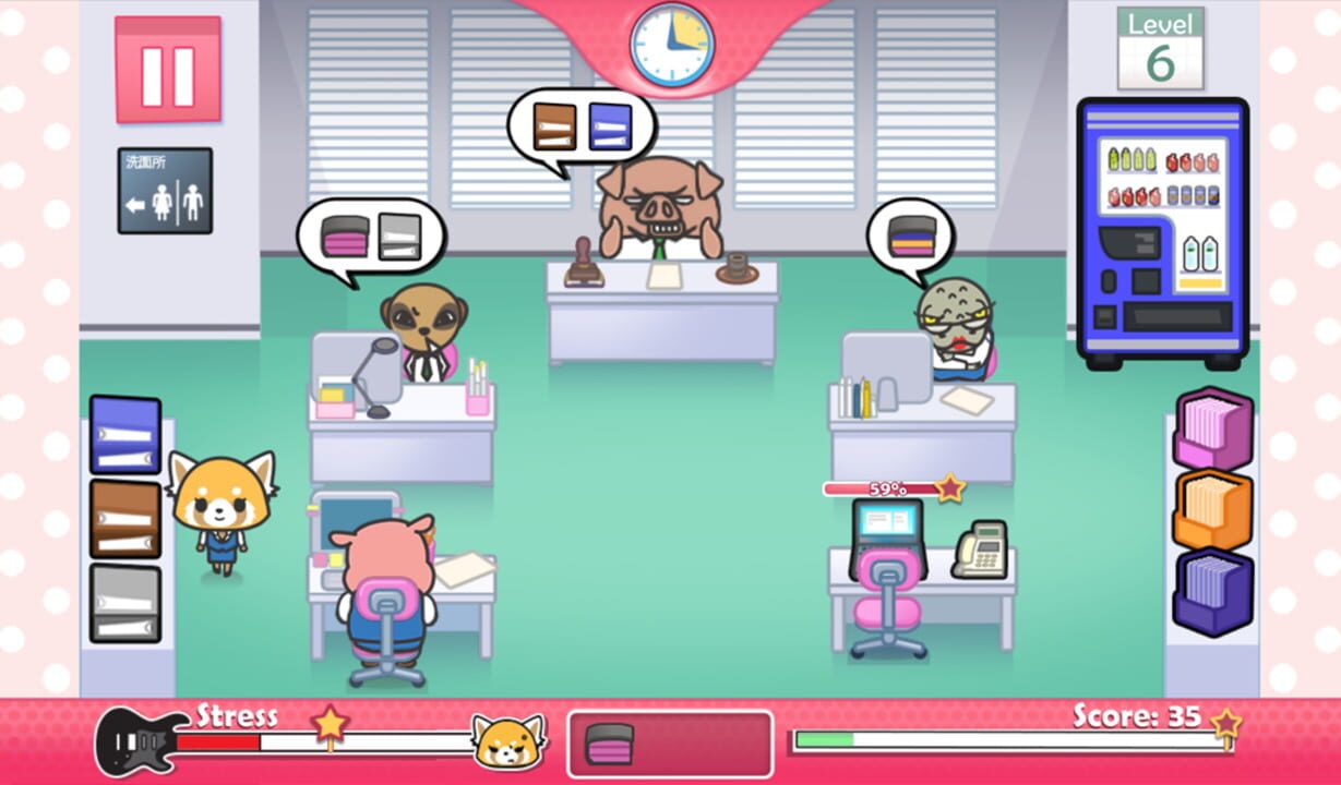 Aggretsuko Office Rush