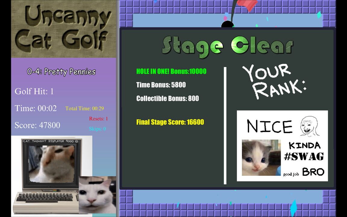 Uncanny Cat Golf