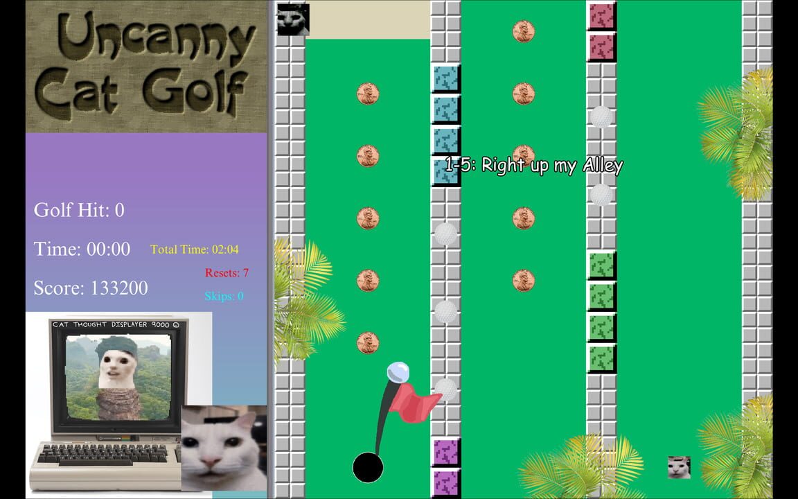 Uncanny Cat Golf