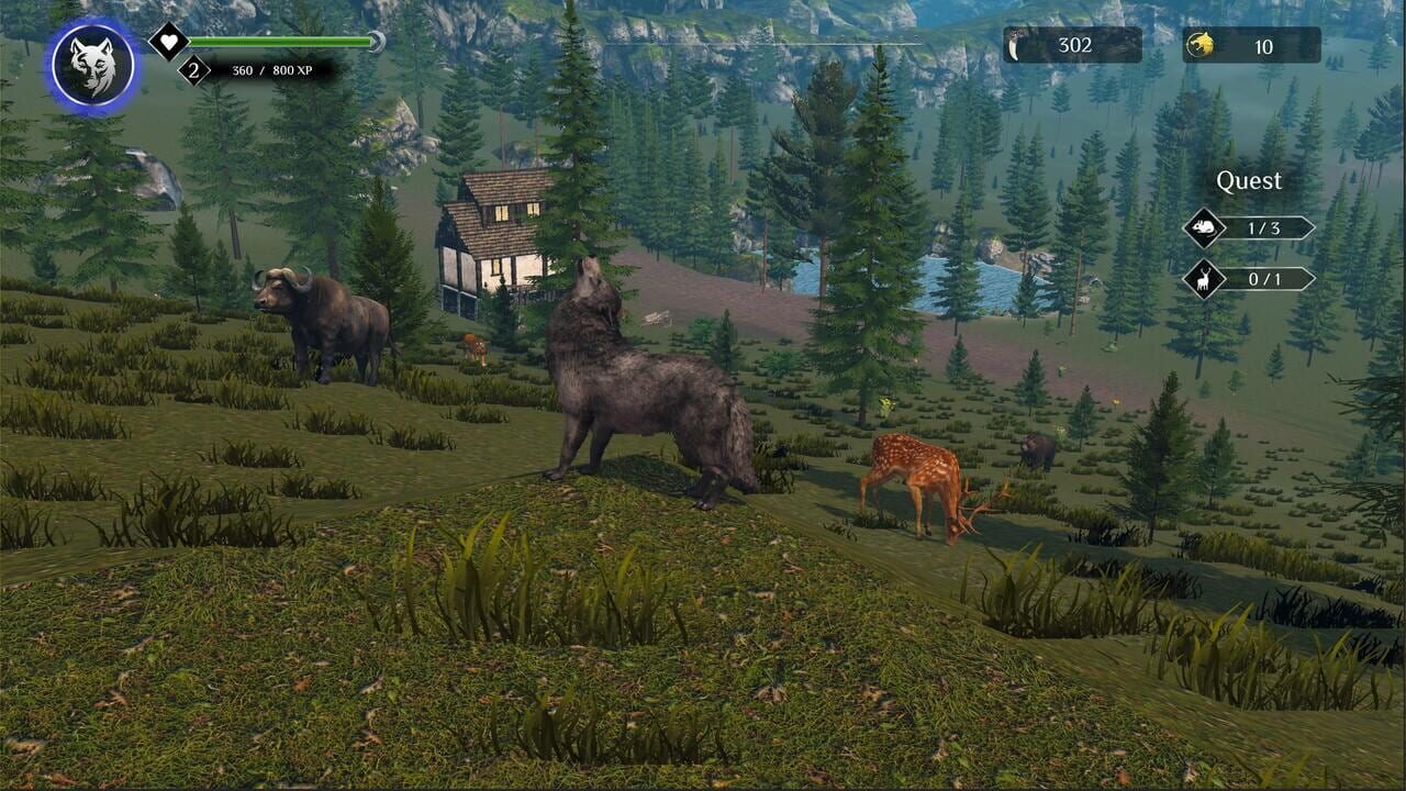 Wolf Sim: Animal Battle Survival RPG