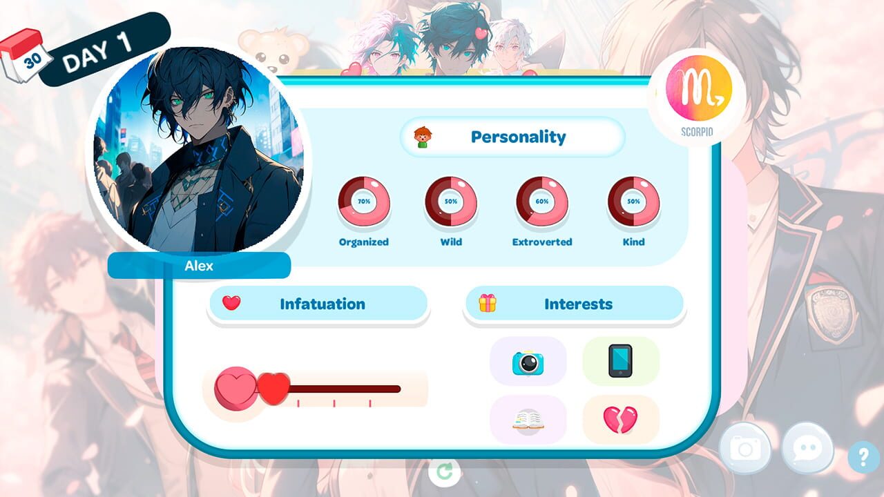 Love Anime Boys Club: Language and Date Zodiac Signs