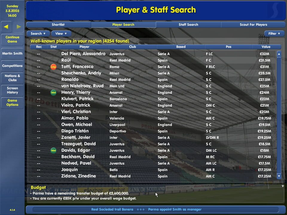 Championship Manager: Season 03/04