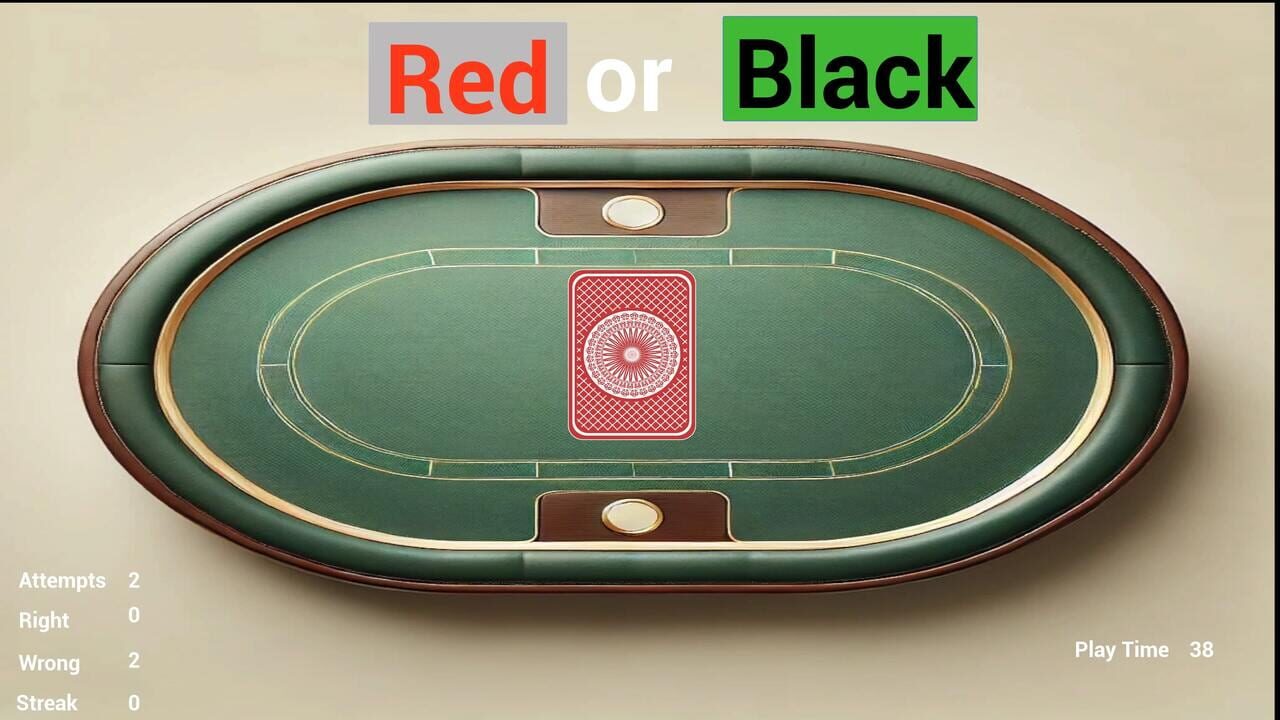 Card Guesser: Red or Black
