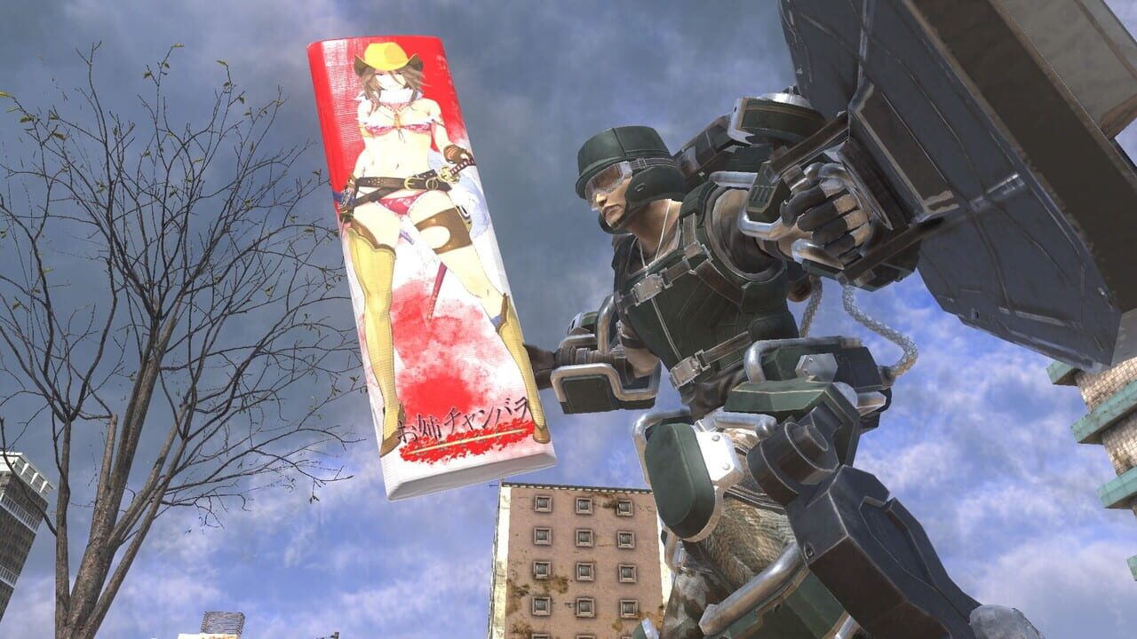 Earth Defense Force 6: Fencer Weapons – ‘OneeChanbara Origin’ illustrated ‘Disguised Body Pillow’.
