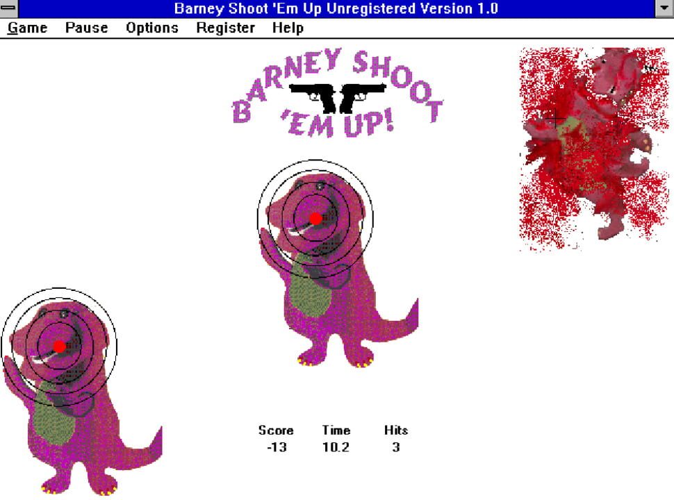 Barney Shoot ‘Em Up