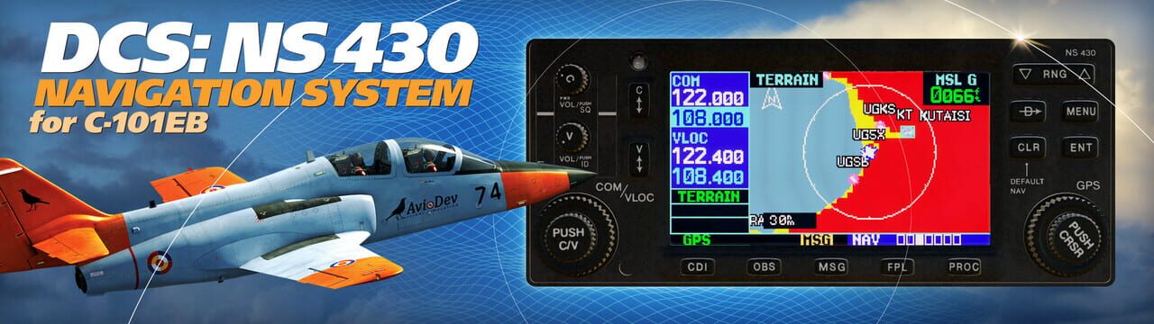 DCS World: NS 430 Navigation System for C-101EB by Eagle Dynamics, Aerges