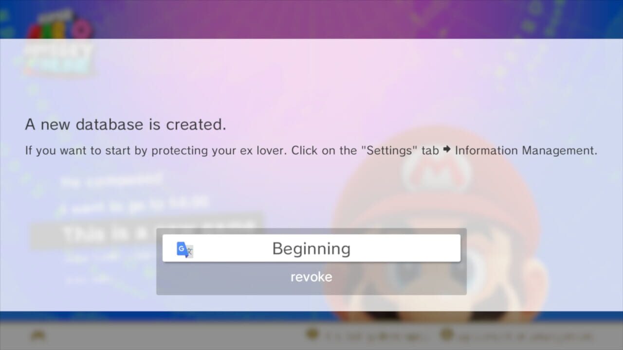 Super Mario Odyssey: Google Translated