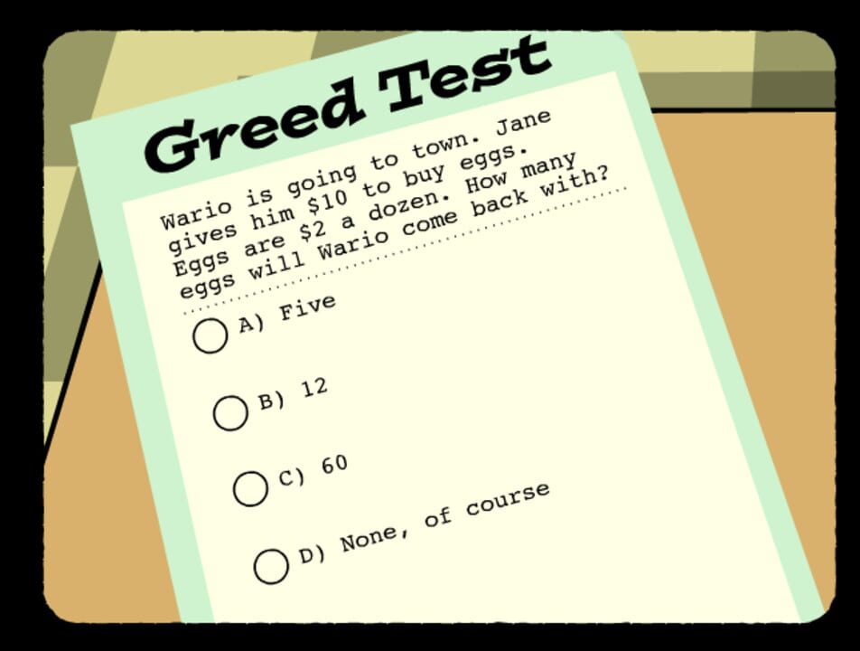 Greed School Test