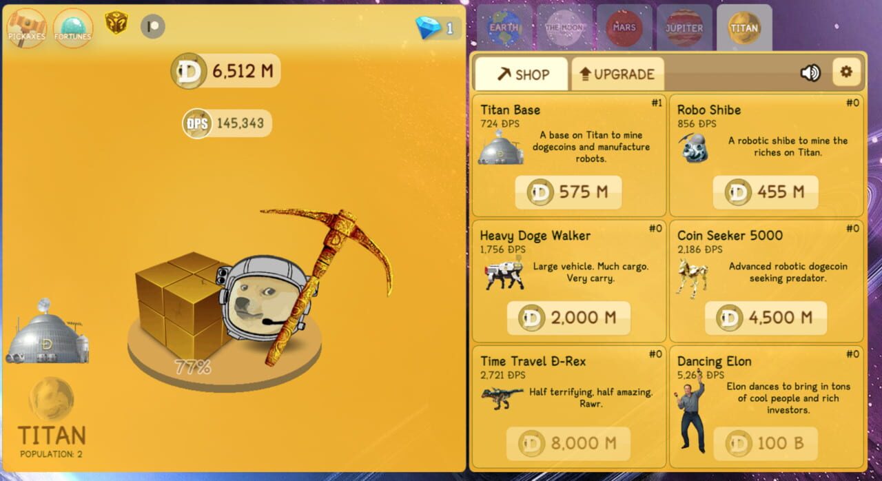 Dogeminer 2: Back 2 the Moon