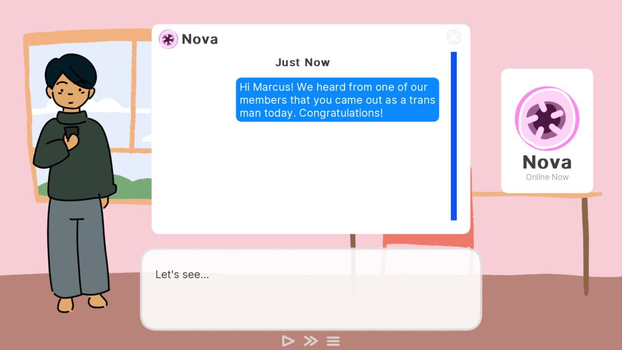 Marcus Comes Out Online