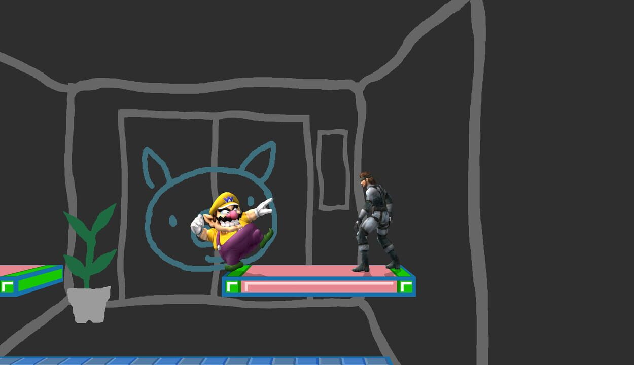Super Smash Bros. Brawl: WarioWare w/ Anti-Camping Mechanics